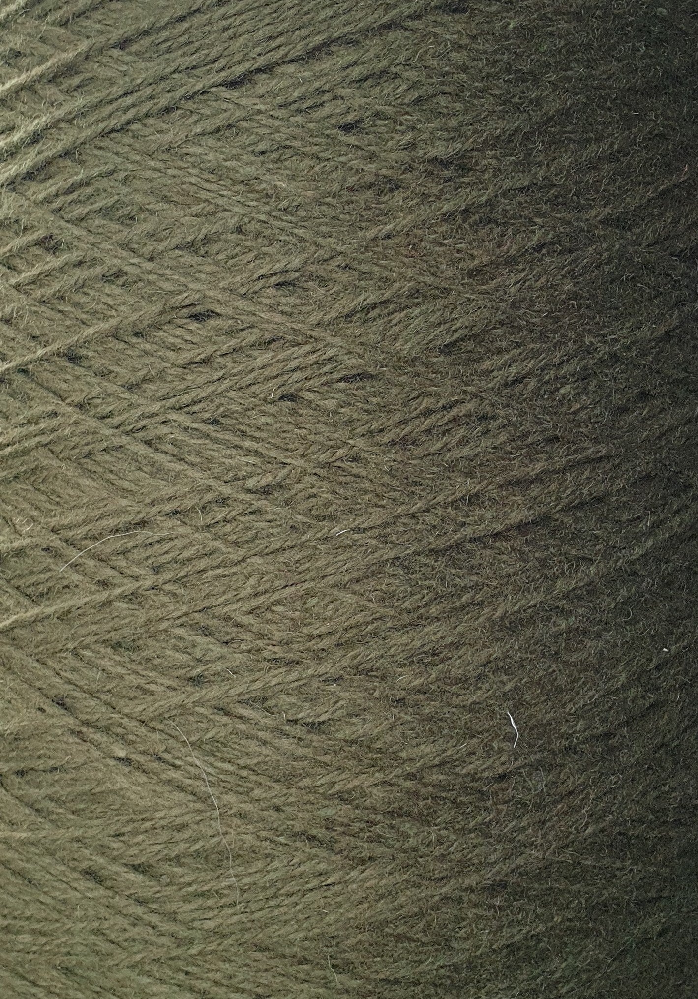 a close up of green olive rug yarn