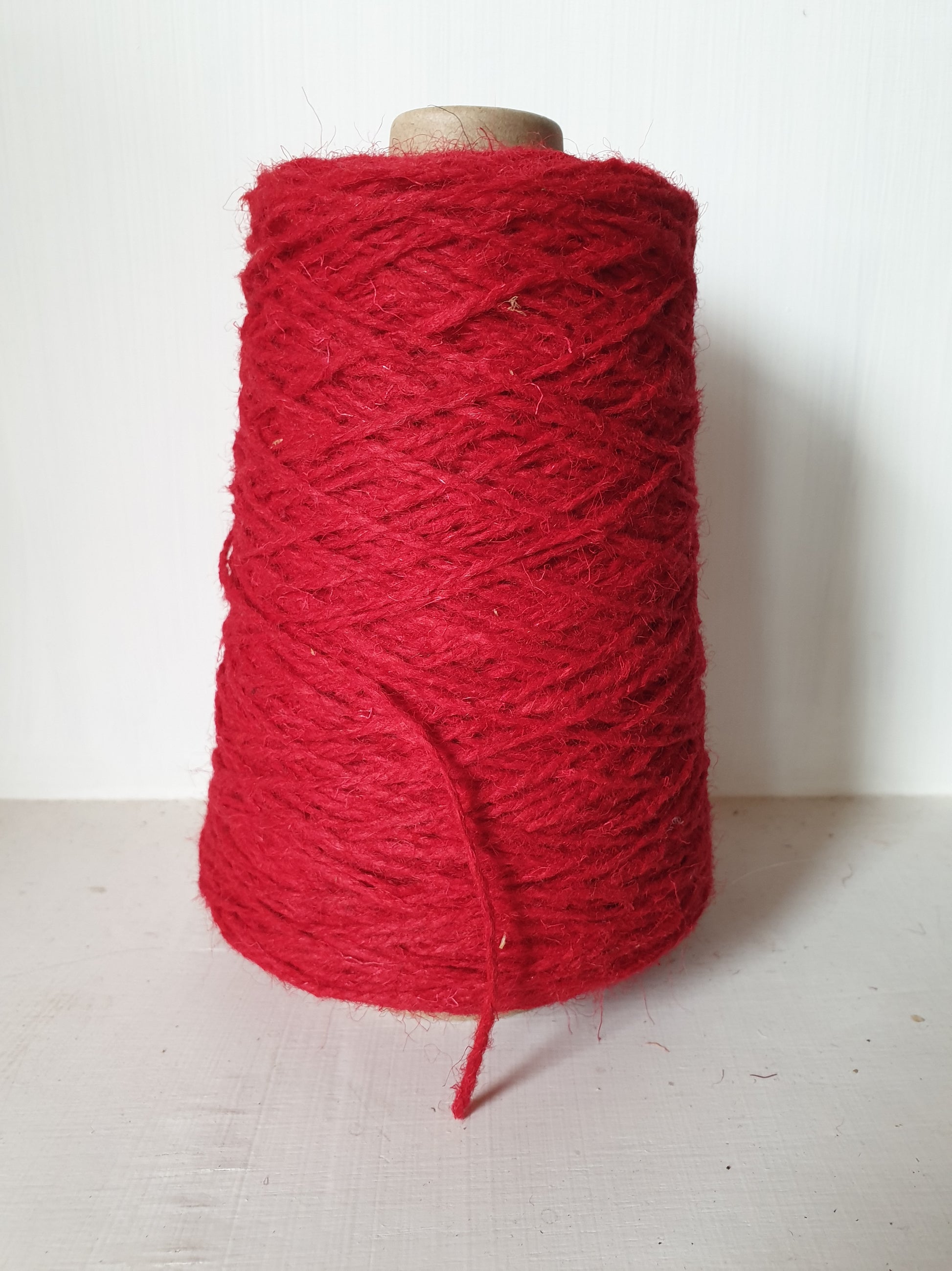 Red rug yarn