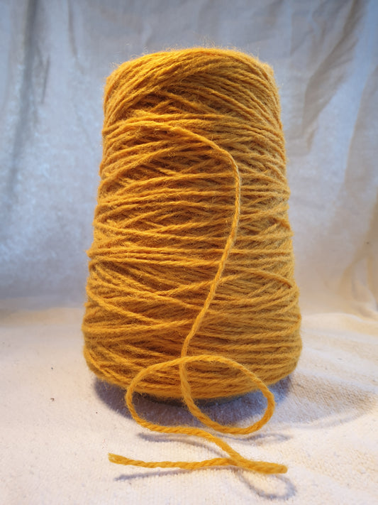 A Cone of Corn Yellow Golden Rug Yarn