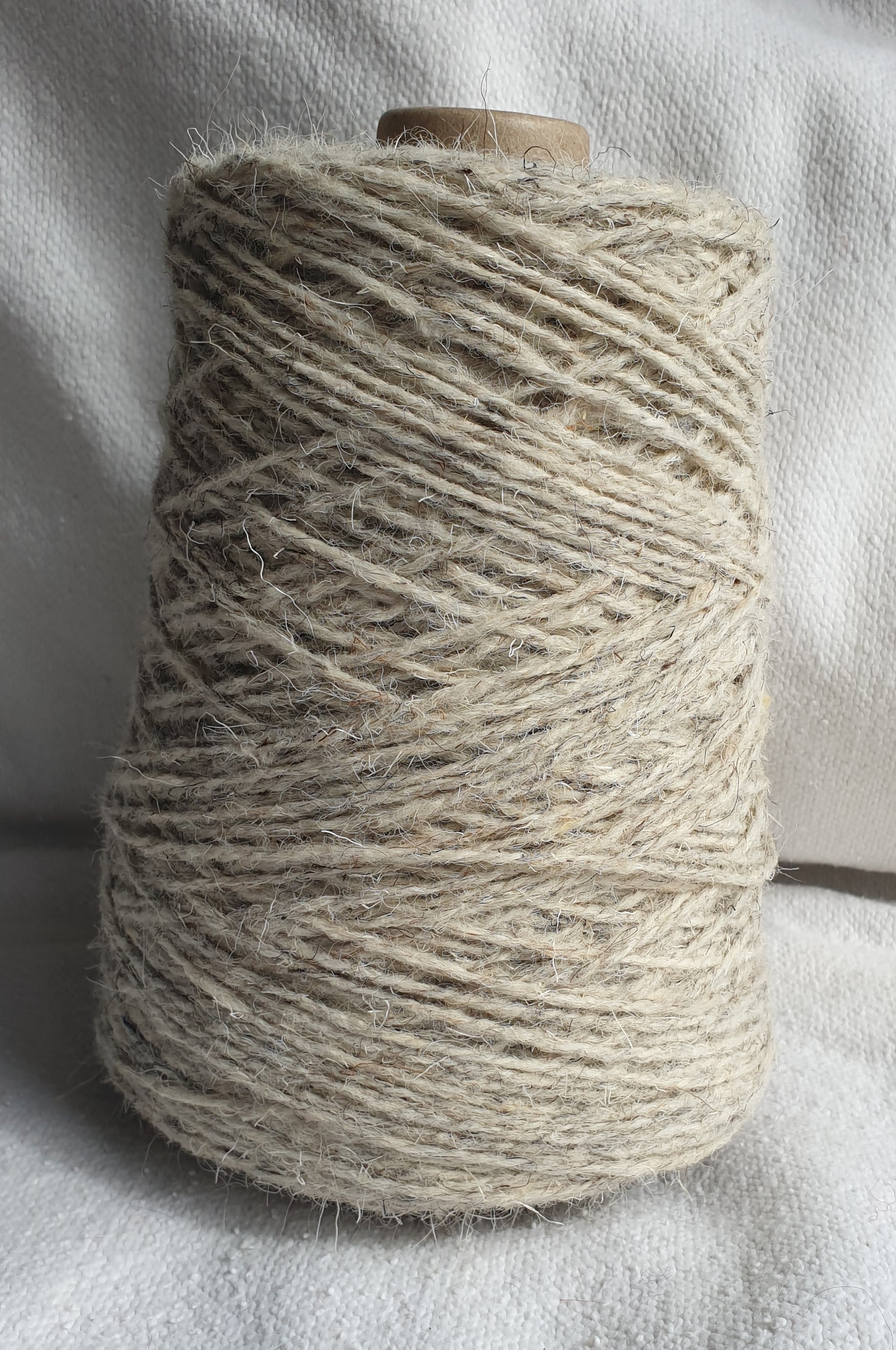 Pale grey nearly white rug yarn